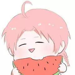 网红吃瓜动漫图片